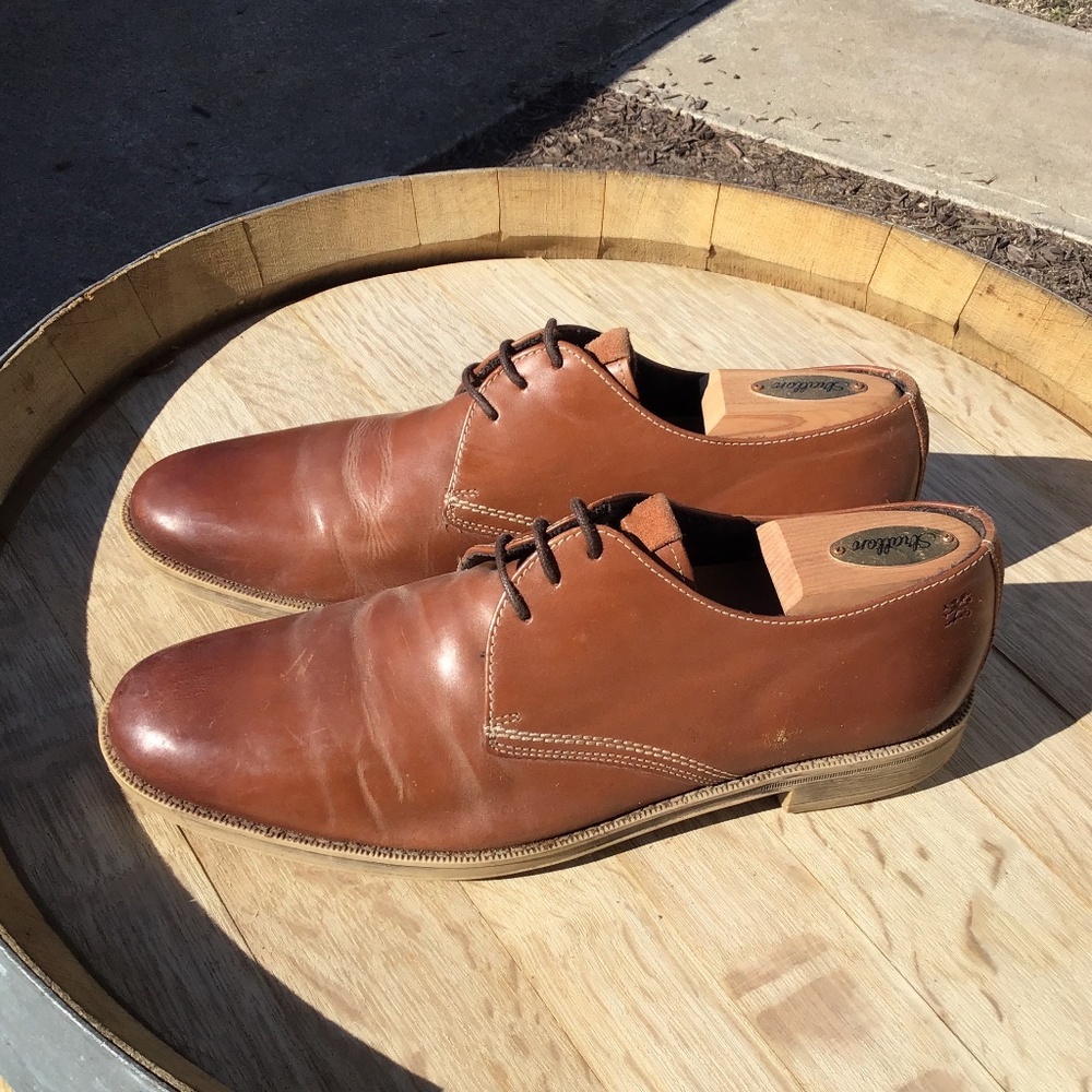 Stacy Adams Brown Leather Oxford Dress Shoes | Men’s Lace-Up S 9